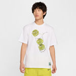 Nike Kleding Nike Court M90 French Open T-shirt Heren-Wit