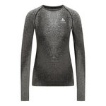 Odlo Kleding Odlo Blackcomb Eco Big Logo Top Crew Neck Vest Dames-Zwart