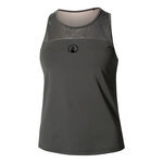 Quiet Please Kleding Quiet Please Sparkle Racerback Tanktop Dames-Antraciet