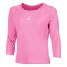 Crush Mixed Longsleeve Dames-pink, wit