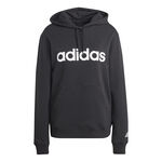 adidas Kleding adidas Essentials Linear Sweater Met Capuchon Dames-Zwart,Wit