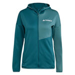 adidas Kleding adidas Terrex XPR Light Fleece Hardloopjas Dames-Petrolblauw