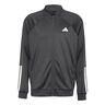 3 Stripes Knit Trainingsjack Heren-Zwart,Wit