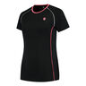 Hypercourt Crew T-shirt Dames-Zwart