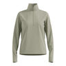 Essential Thermal Midlayer 1/2 Zip Hardloopshirt Dames-Olijf
