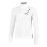 Nike Kleding Nike Swoosh Half-Zip Hardloopshirt Dames-Wit