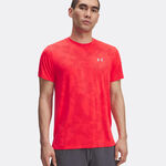 Under Armour Kleding Under Armour Launch Camo Hardloopshirt Heren-Neonrood