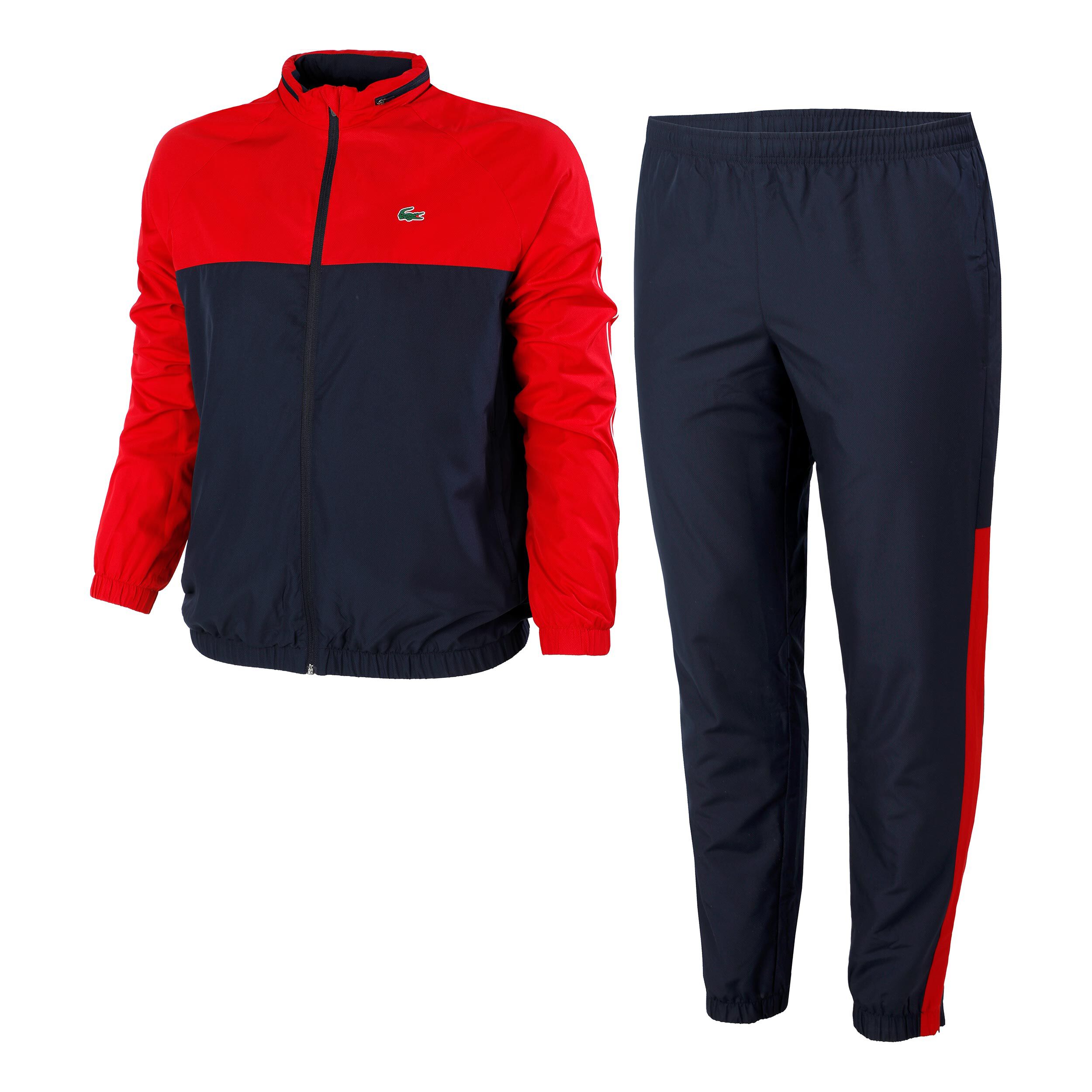 Buy Lacoste Trainingspak Heren Donkerblauw Rood online Tennis Point BE