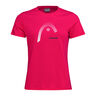 Lara T-shirt Dames - rood, 