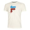 Nevio T-shirt Heren-Crème,Blauw