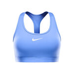 Nike Kleding Nike Swoosh Medium Sport-bh Dames - lichtblauw, wit
