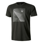 Quiet Please Kleding Quiet Please Square Lines T-shirt Heren - antraciet, 