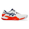 Gel-Resolution 9 Gravelschoen Heren - wit, oranje