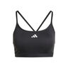 Aeroreact Training 3 Stripes Sport-bh Dames-Zwart