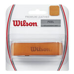 Wilson Basisgrips Wilson Premium Leather Replacement Grip Verpakking 1 Stuk-Bruin