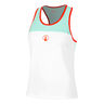 Wild Racerback Tanktop Dames-Wit,Turkoois