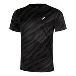 ASICS Kleding ASICS Core AOP Hardloopshirt Heren-Zwart