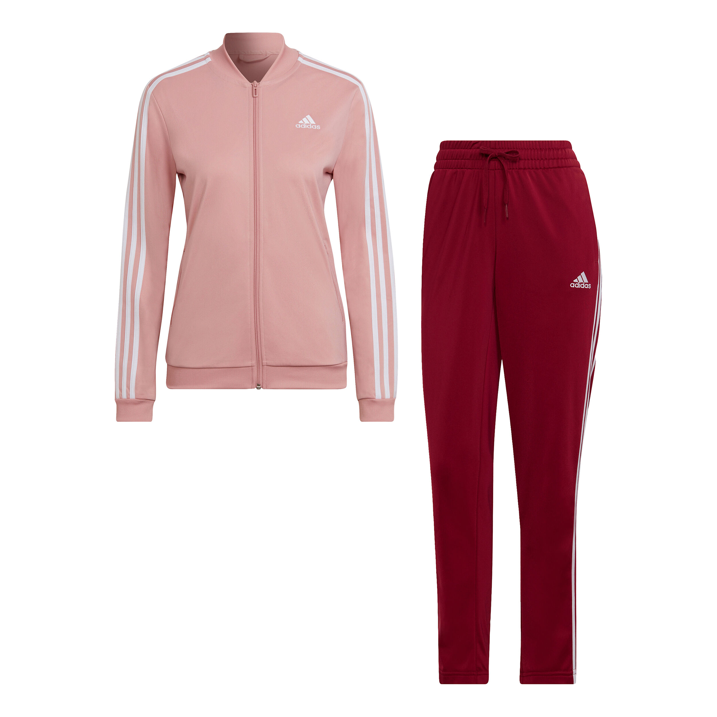 Buy adidas 3 Stripes Trainingspak Dames Roze Rood online Tennis Point BE