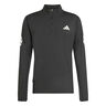 adi365 Zip  Hardloopshirt Heren-zwart