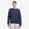 Phoenix Fleece Crew Sweatshirt Dames-Donkerblauw,Cr&egrave;me