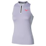 Mizuno Tenniskleding Mizuno Daybreakers Printed Tanktop Dames - lichtblauw, 