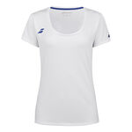 Babolat Kleding Babolat Play Cap Sleeve T-shirt Dames-Wit