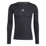 adidas Kleding adidas TechFit Longsleeve Heren-Zwart