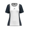 Club 25 Tech T-shirt Meisjes - donkerblauw, wit