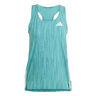 Adizero Singlet Hardloopshirt Dames-Turkoois,Donkergroen