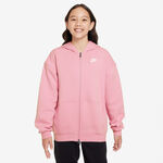 Nike Kleding Nike Club Fleece Oversized Full-Zip Sportjas Meisjes-Roze