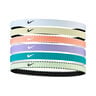Nike Flex Classic Haarband Verpakking 6 Stuks-Paars,Wit