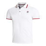 Core Button Piro Polo Heren-Wit,Rood