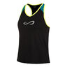 Speed V Tanktop Dames-Zwart,Petrolblauw