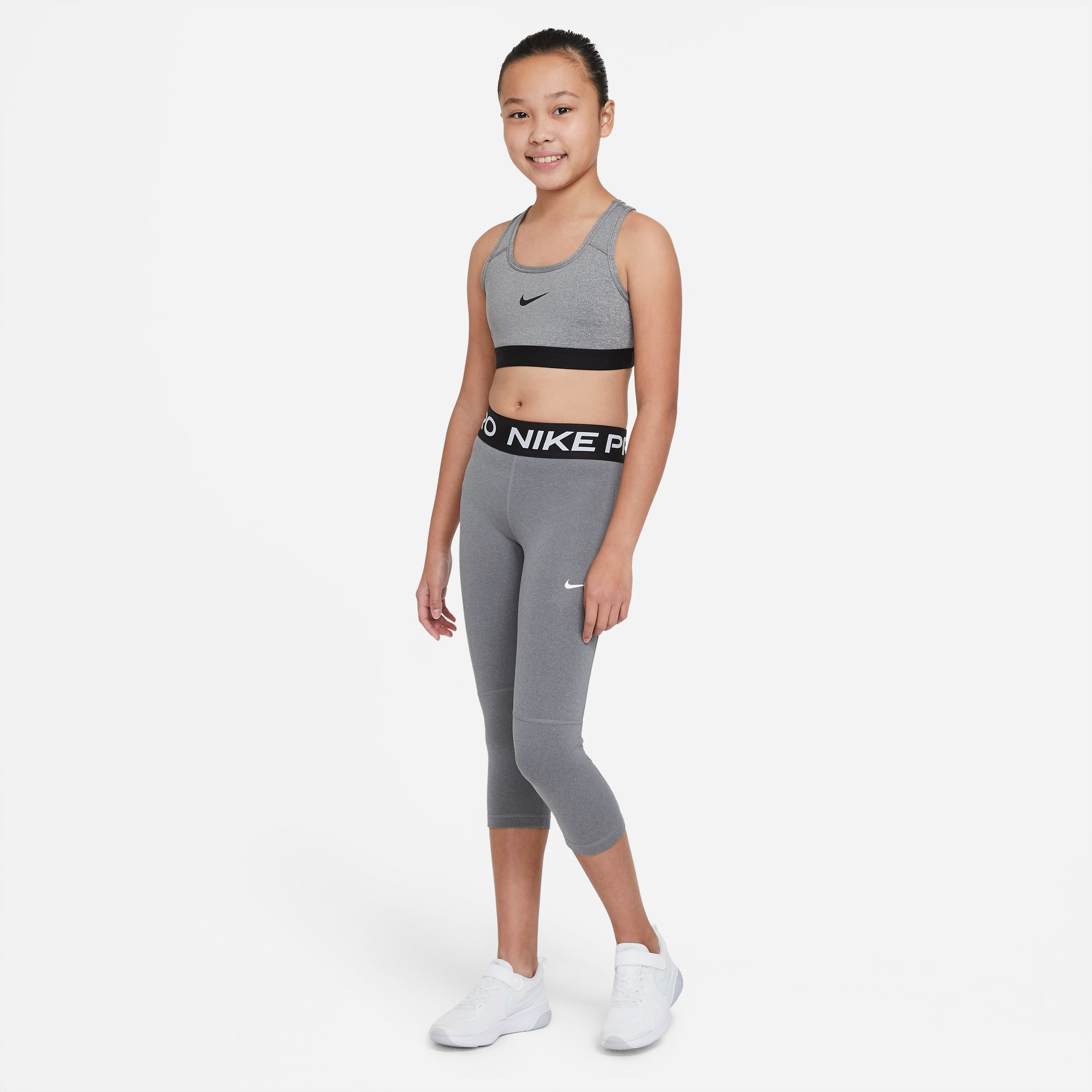 Buy Nike Pro 3 4 Tight Kinderen Grijs Zwart online Tennis Point BE