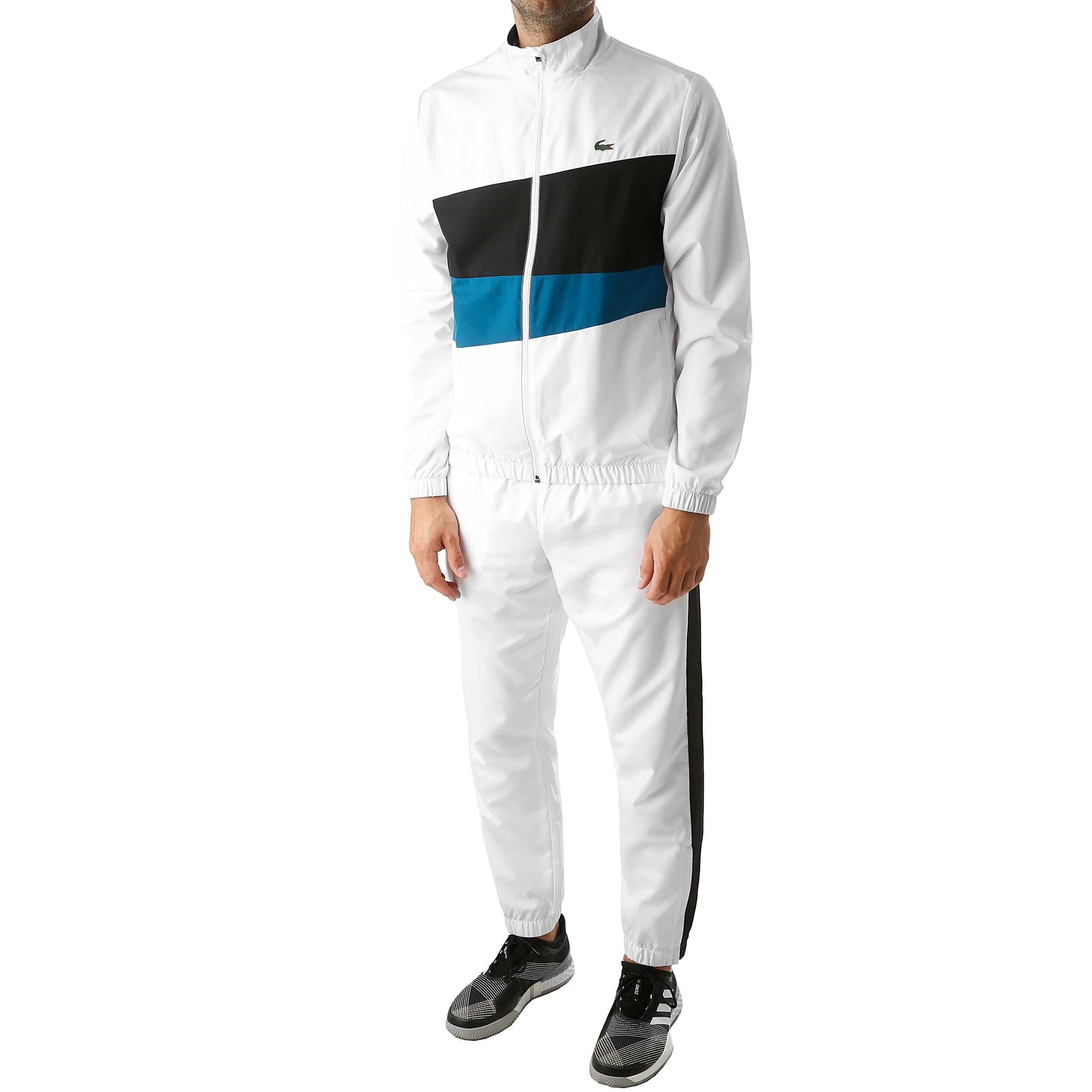 Buy Lacoste Trainingspak Heren Wit Zwart online Tennis Point BE