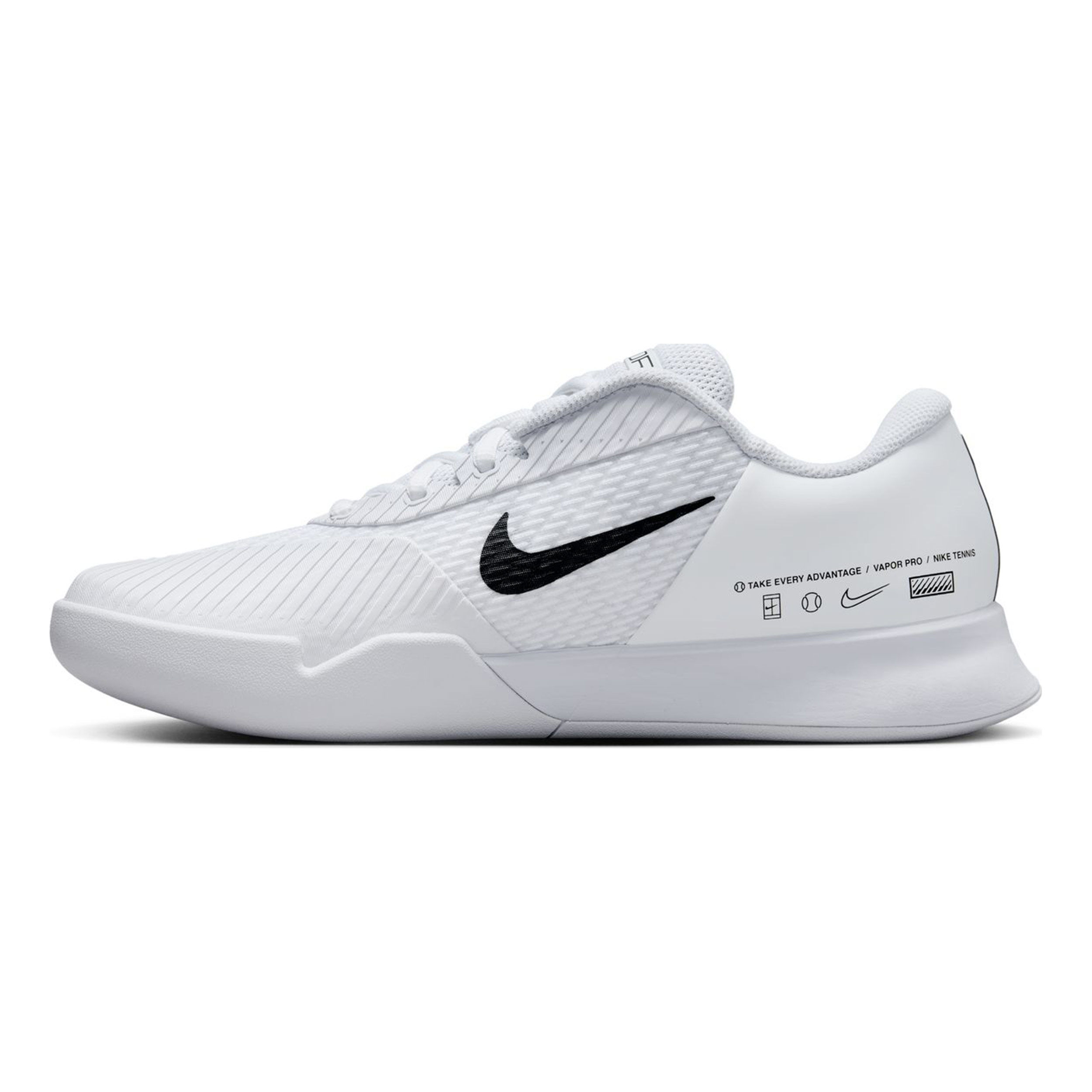 Buy Nike Zoom Vapor Pro 2 Tennisschoen Tapijt Heren Wit Zwart online Tennis Point BE
