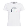 Lara T-shirt Dames - wit, 
