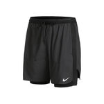 Nike Kleding Nike Dri-Fit Stride Hybrid 5in 2in1 Hardloopshorts Heren-Zwart,Grijs
