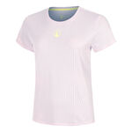 Quiet Please Kleding Quiet Please Mind Spin T-shirt Dames-Mauve,Geel
