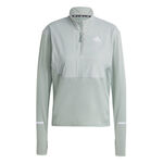 adidas Kleding adidas Ultimate High Visibility Half-Zip Hardloopshirt Dames-Salie