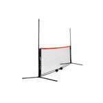 Dunlop Trainingsbenodigdheden Dunlop Tennisnet 3m Met Stangen-Rood,Zwart