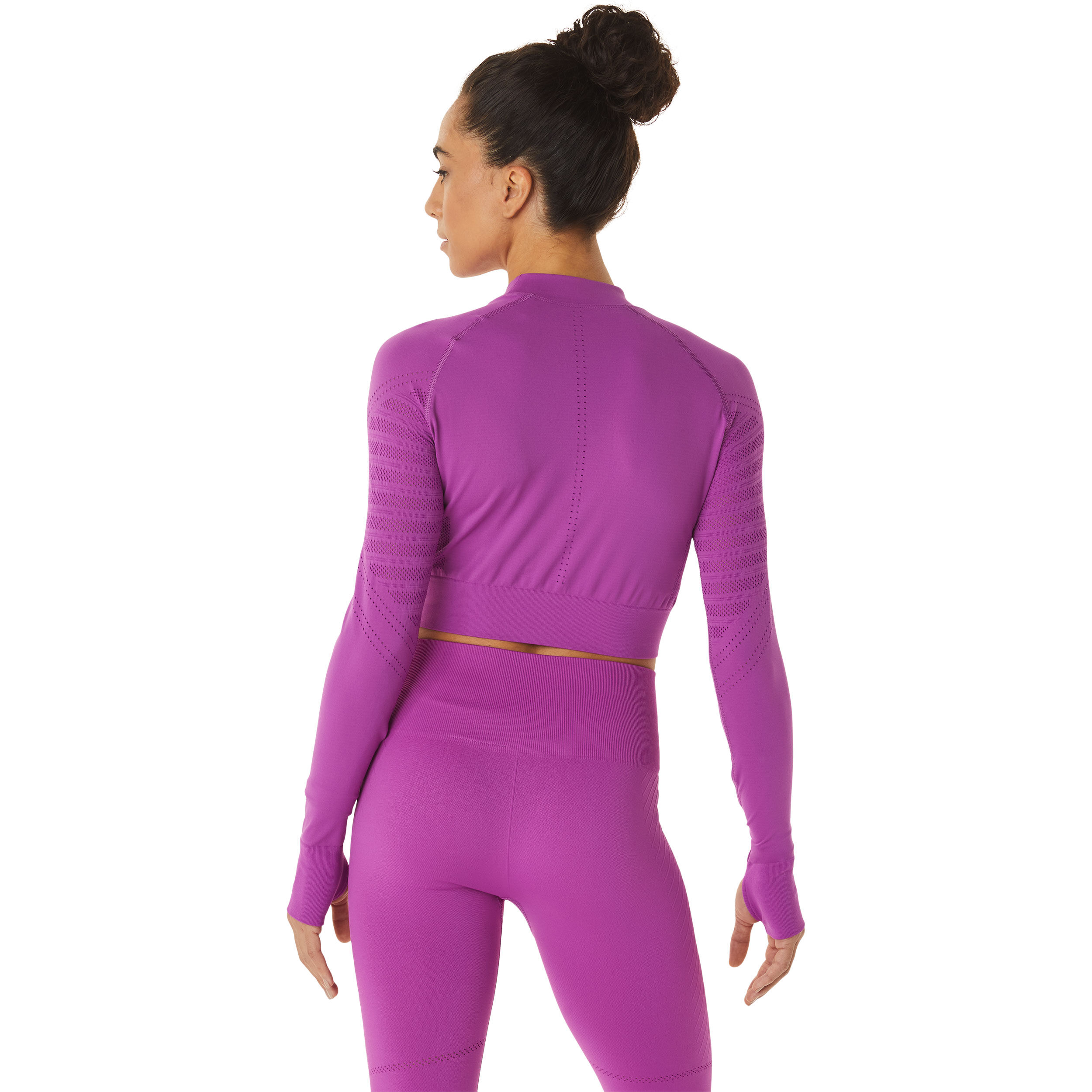 Buy ASICS Seamless Crop Top Longsleeve Dames Paars online Tennis Point BE