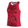Miria Printed Tanktop Dames-Rood,Zwart