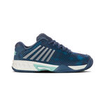 K-Swiss Tennisschoenen K-Swiss Hypercourt Express 2 Gravelschoen Kinderen-Petrolblauw,Wit