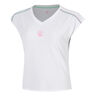 Volley T-shirt Dames - wit, pink
