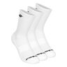 Tennissokken Verpakking 3 stuks Unisex - wit, zwart