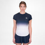 BIDI BADU Kleding BIDI BADU Crew Gradiant T-shirt Dames-Donkerblauw,Wit