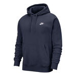 Nike Kleding Nike Sportswear Club Sweater Met Capuchon Heren-Donkerblauw,Wit