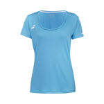 Babolat Kleding Babolat Play Cap Sleeve T-shirt Meisjes-Blauw,Wit