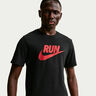 Run Swoosh Hardloopshirt Heren - zwart, rood